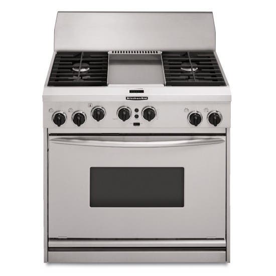 KitchenAid KDRP463LSS 36" Pro-Style Dual Fuel Range