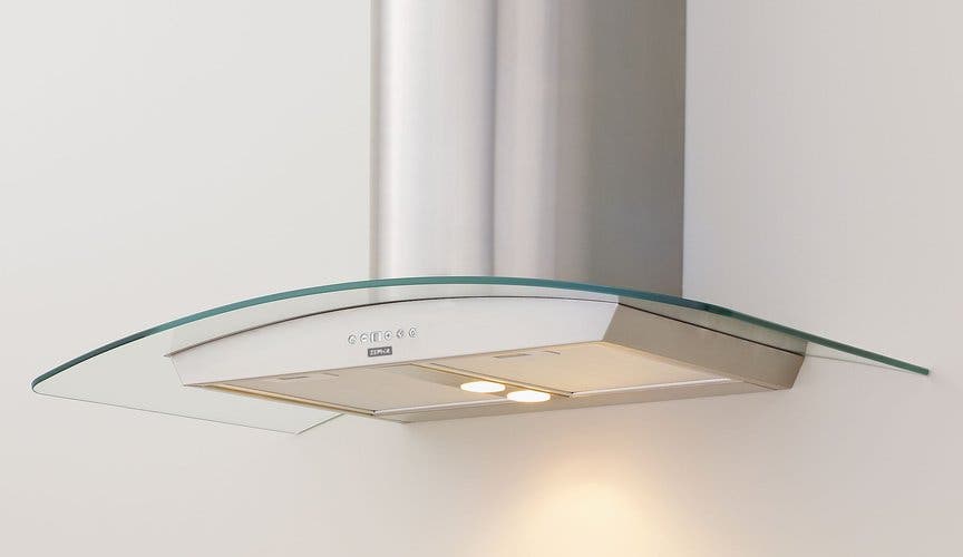 Zephyr ZMIM90AG Glass Canopy