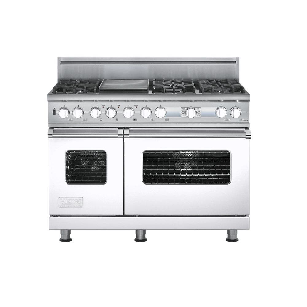 Viking VDSC548T6GWH White, Natural Gas