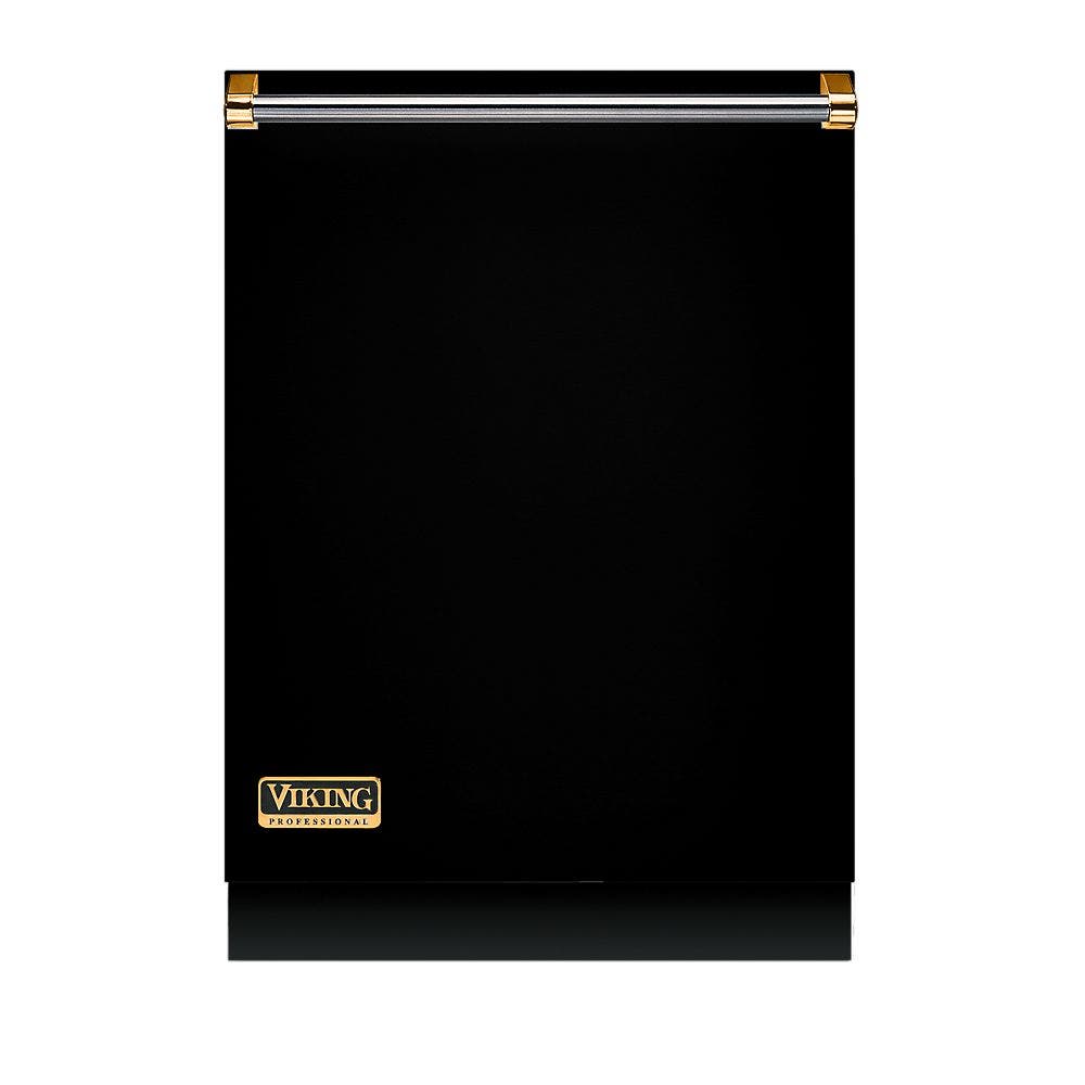 Viking PDDP24BKBR Black with Brass Trim