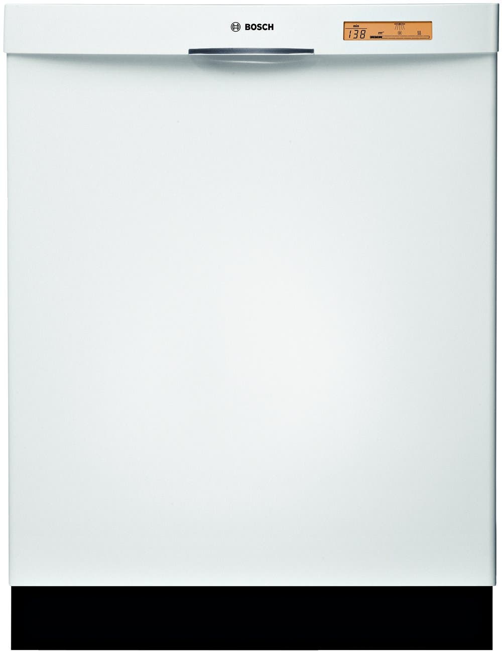 Bosch SHE68P02UC White with Black Toe-Kick
