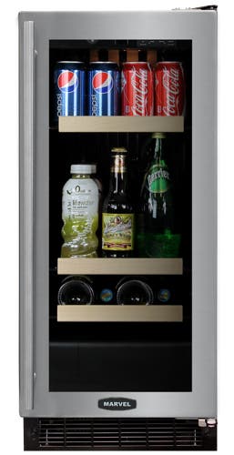 Marvel 3BARMBSGR Stainless Steel Frame Glass Door