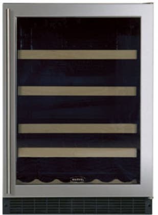 Marvel 6SBAREBSGL Stainless Steel Frame Glass Door