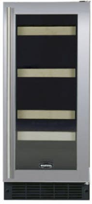 Marvel 3SBAREBSGL Stainless Steel Frame Glass Door