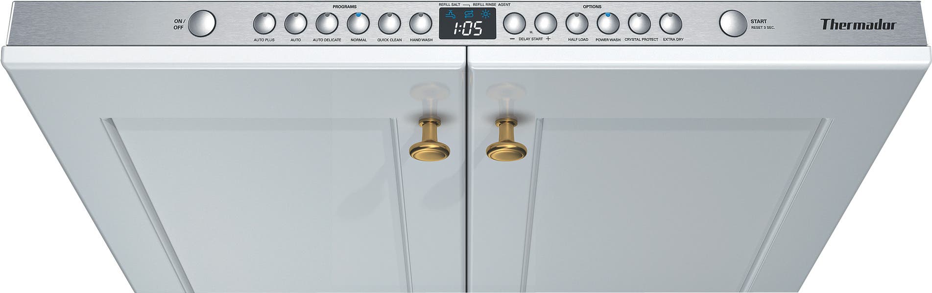 Thermador DWHD650GPR Requires Custom Panel/Handle