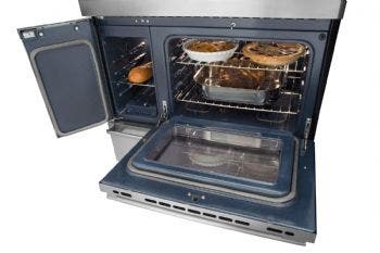 Frigidaire FEF455BB Black With Chrome Cooktop