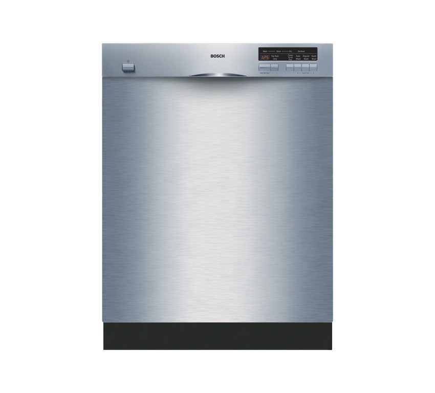 Bosch SHE47C05UC Full Console Dishwasher with 4 Wash Cycles, Platinum