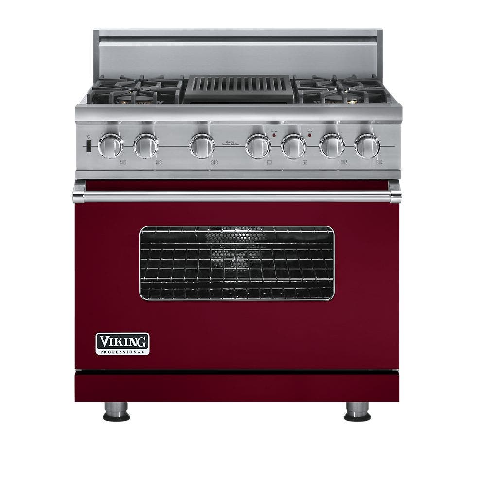 Viking VDSC5364QBU Burgundy, Natural Gas