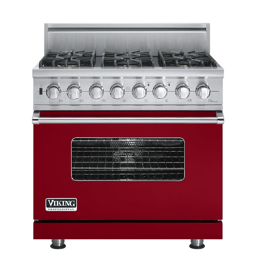 Viking VDSC5366BAR Apple Red, Natural Gas
