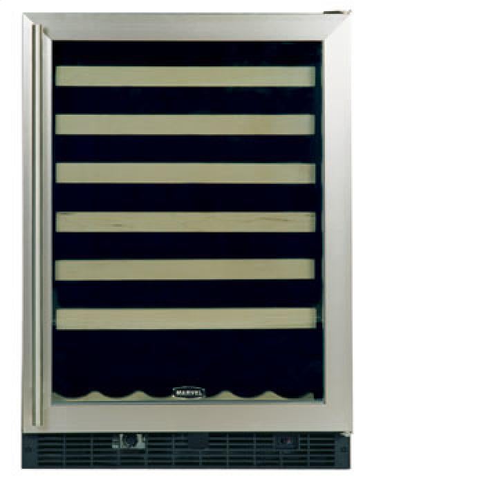 Marvel 6SWCBSG 24" Wine Cellar with 54Bottle Capacity, 6 GlideOut