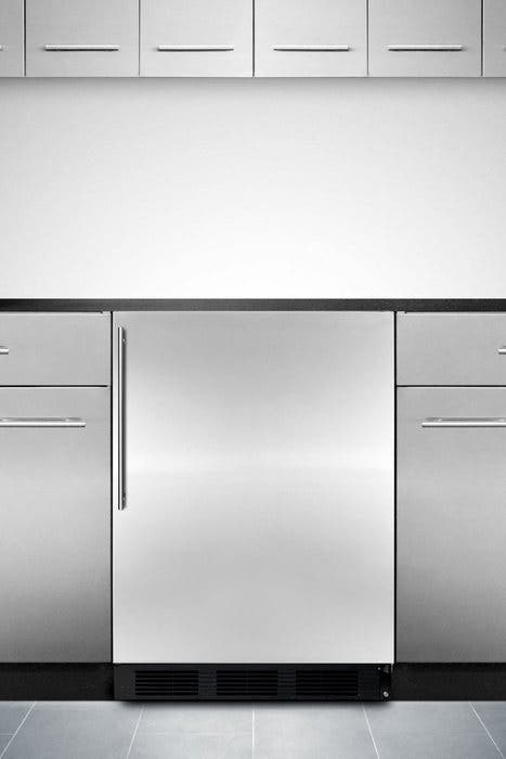 Summit ALB753BSSHV Stainless Door with Vertical Thin Handle