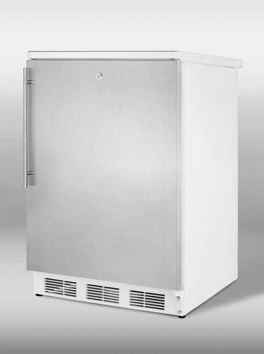 Summit FF7LSSHV Stainless Door with Vertical Thin Handle