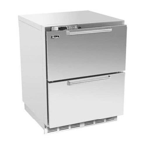 Perlick HP24FS6 Integrated Overlay Double Drawers