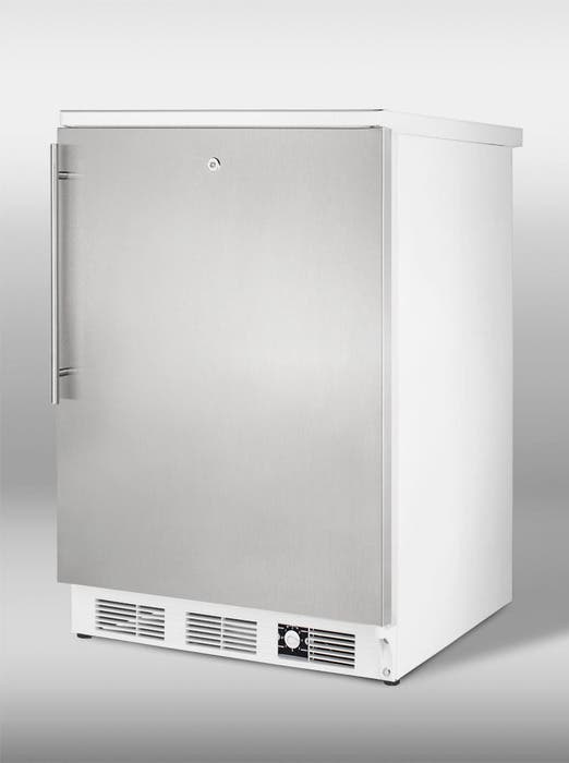 Summit SCFF55LIMSSHV Stainless Door with Vertical Thin Handle