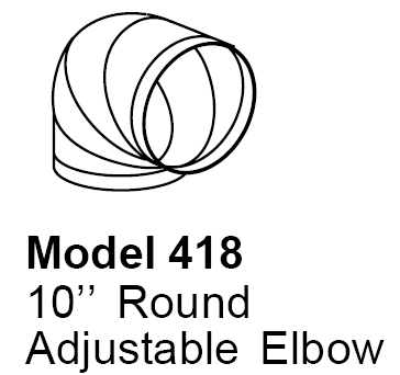 FiveStar 418Fivestar 10" Adjustable Elbow