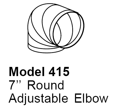 FiveStar 415Fivestar 7" Round Adjustable Elbow