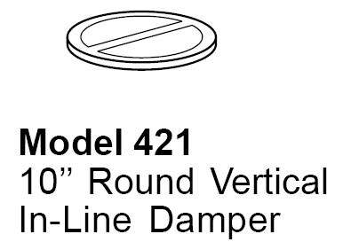 FiveStar 421Fivestar 10" Vertical Discharge In-Line Damper