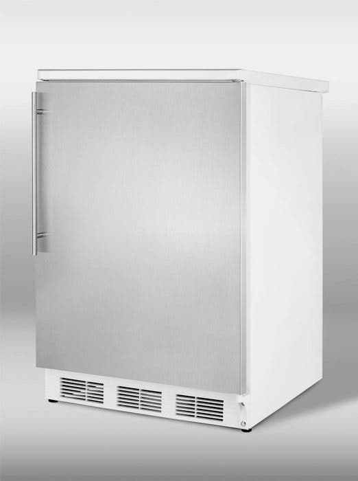 Summit FF67SSHV Stainless Door with Vertical Thin Handle