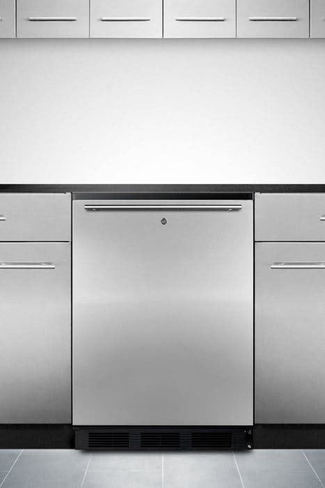 Summit FF7LBLBISSHH Stainless Door with Horizontal Thin Handle