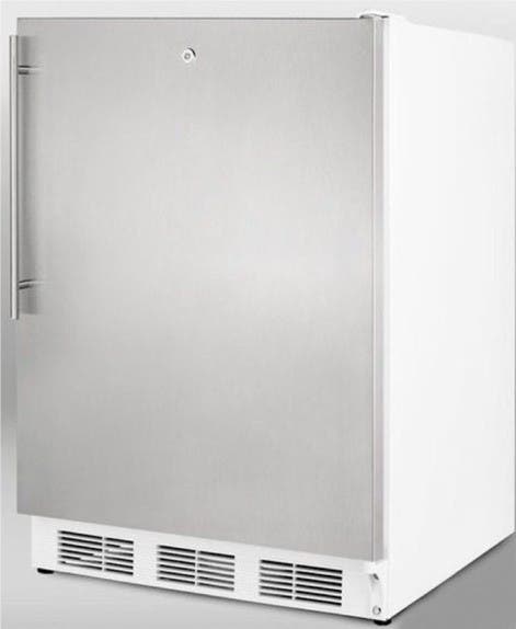 Summit CT66LADASSHV Stainless Door with Vertical Thin Handle