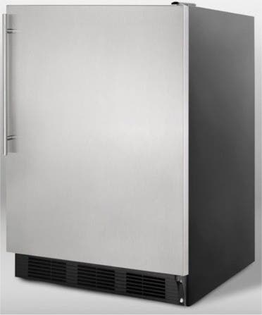 Summit CT66BADASSHV Stainless Door with Vertical Thin Handle