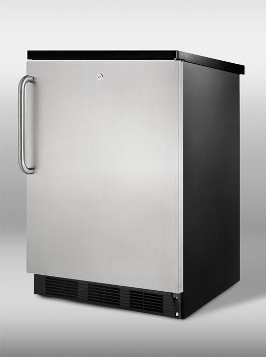 Summit SCFF55LBLSSTB Stainless Door with Pro Handle