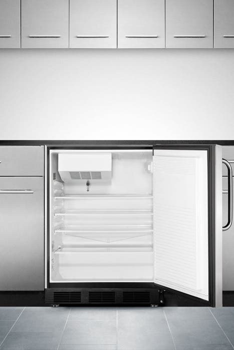 Summit SCFF55LBLSSTB Stainless Door with Pro Handle
