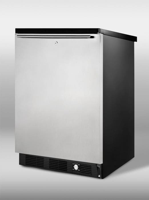Summit SCFF55LBLIMSSHH Stainless Door with Horizontal Thin Handle