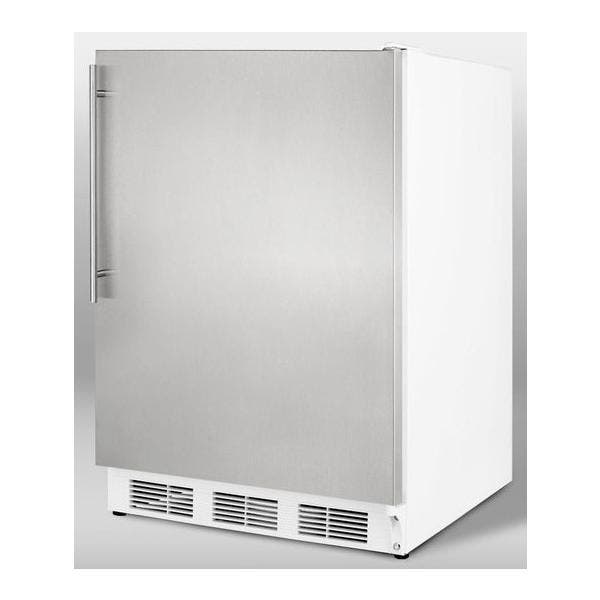 Summit SCFF55LADASSHV Stainless Door with Vertical Thin Handle