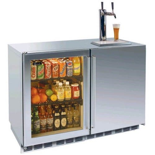 Perlick HP48RTB 48" Built-in Refrigerator/Beer Dispenser
