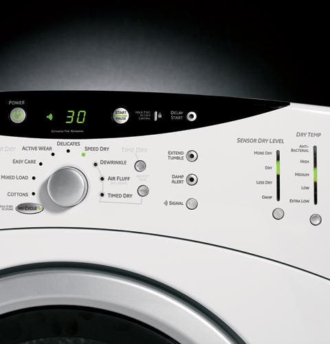 GE DCVH515EFWW White