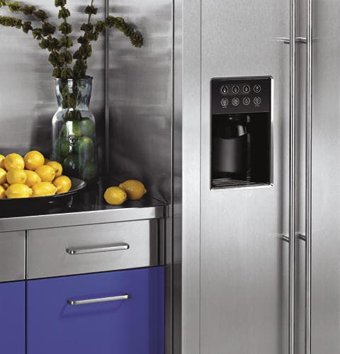 Monogram ZFSB26DRSS Free-Standing Side by Side Refrigerator1