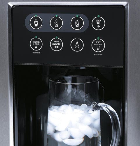 Monogram ZFSB26DRSS Free-Standing Side by Side Refrigerator1