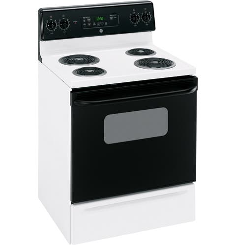 GE JBP22BKWH White with Black Door