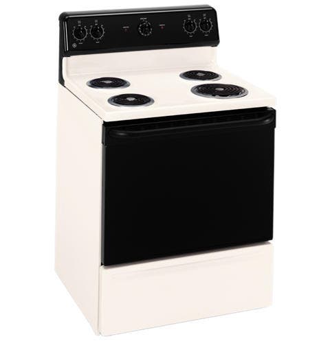 GE JBS03BHCT Bisque with Black Control Panel & Door