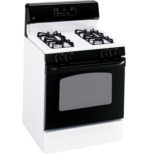 GE JGBP28BELWH Black on White