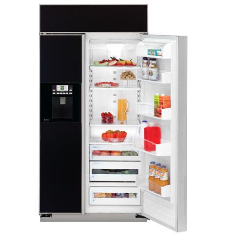 GE PSB48LGRBV Black Trim and Dispenser; Requires Custom Panels