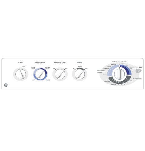 GE DQSR483GEWW 27" Gas Dryer