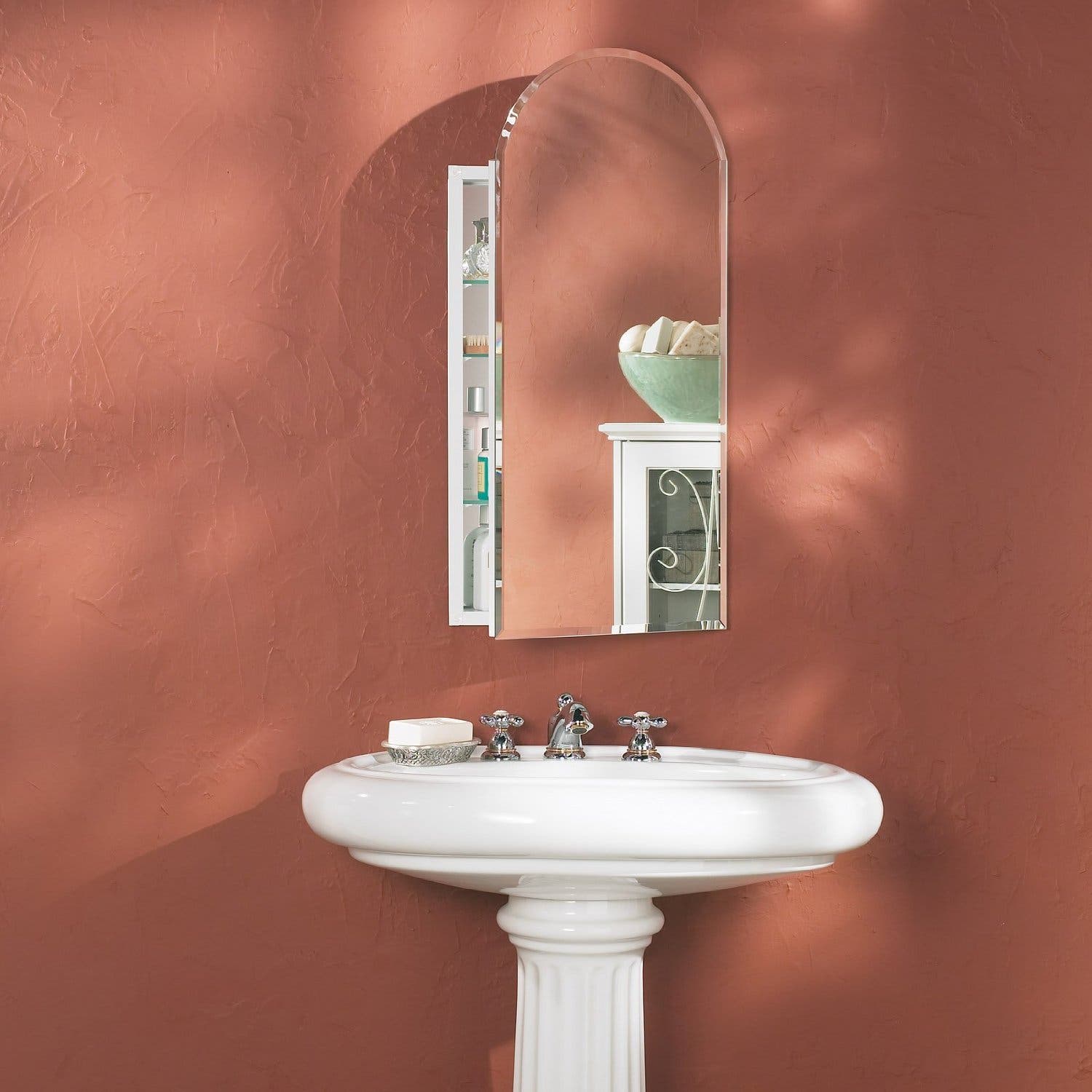 Broan 52WH244PA Arch Beveled Mirror