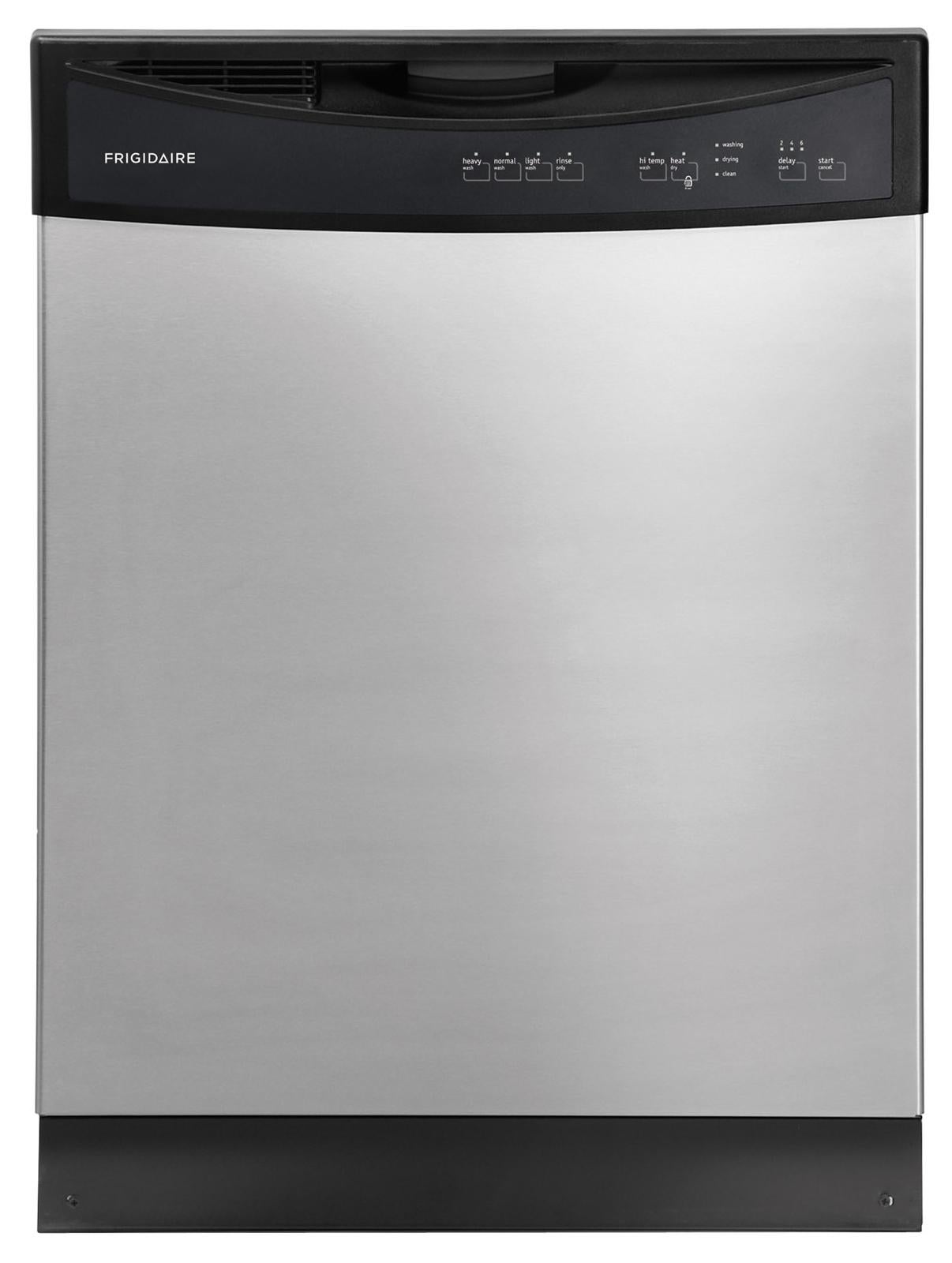 Frigidaire FFBD2407LS Full Console Dishwasher with 3 Wash Cycles, 14