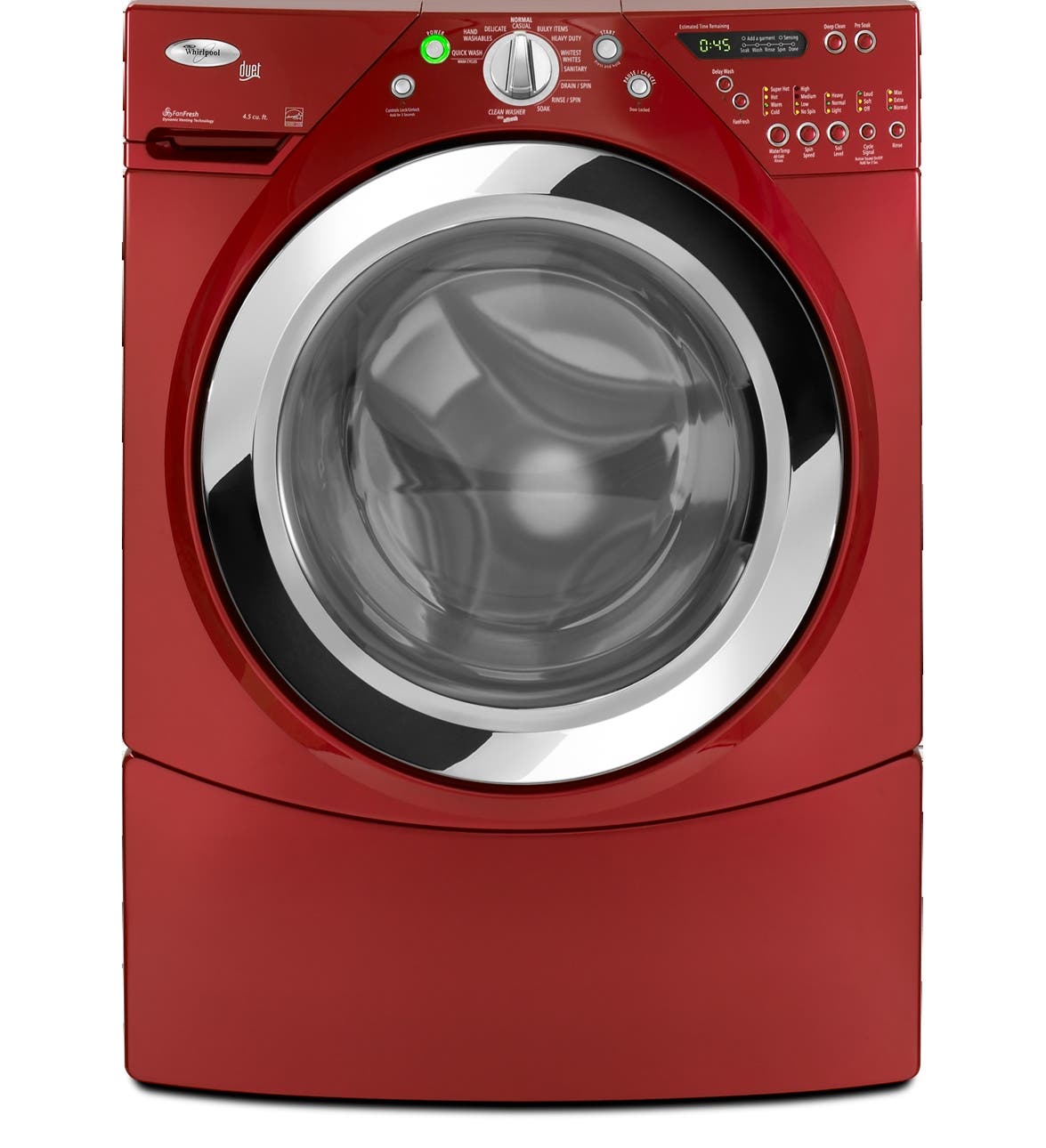Whirlpool WFW9470WR Cranberry Red