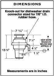 Waste King 9910 1/3 HP Continuous Feed Waste Disposer