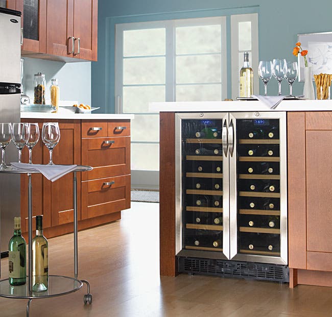 Danby DWC2121BLS Black with Stainless Steel Door Trim