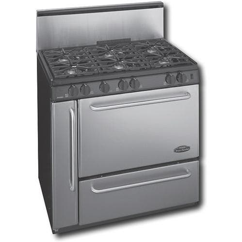 Premier P36S328BP Sealed Burners with 10" Stainless Steel Backguard