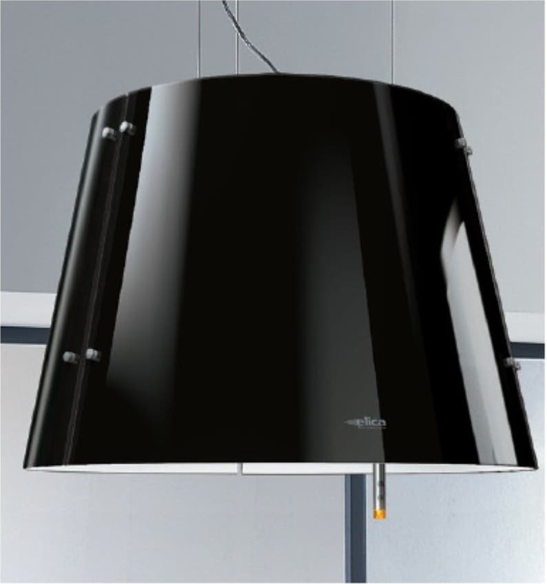 Elica EGR320BL Black Opaline Glass