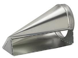 Best 454 3 1/4" x 14" to 8" Round Transition