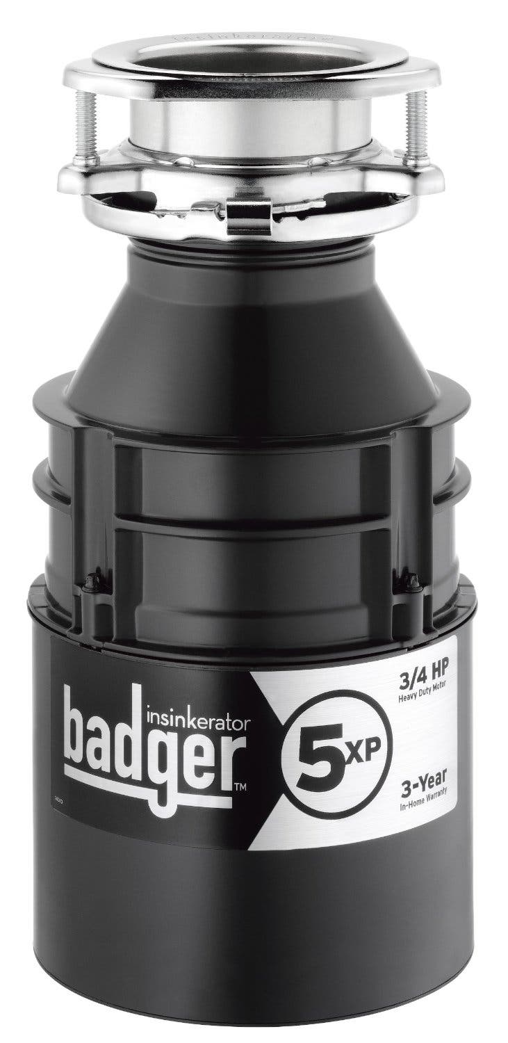 Insinkerator BADGER5XP 3/4 HP Continuous Feed Waste Disposer