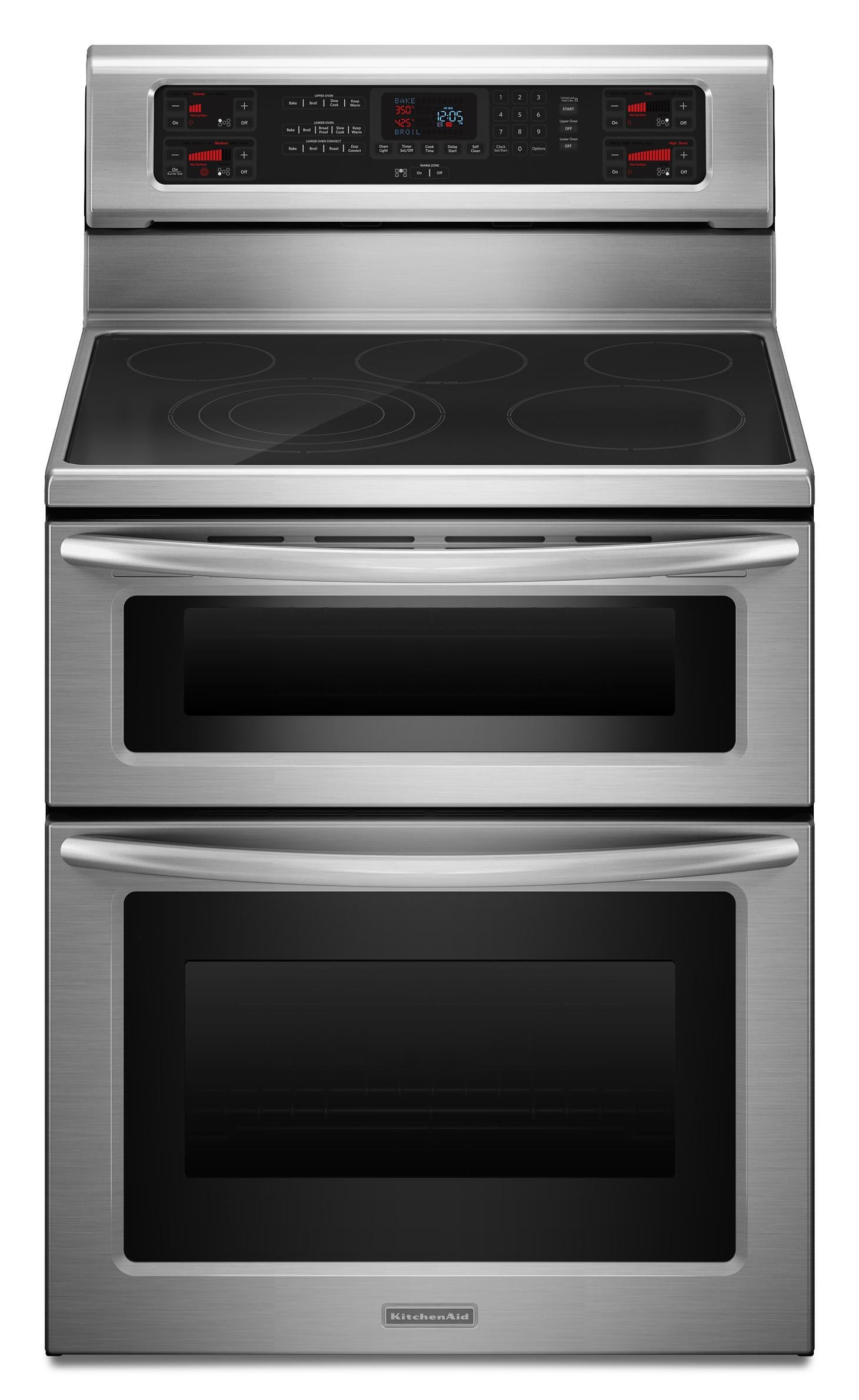 KitchenAid KERS507XSS 30" Freestanding Electric Range with 5 Radiant
