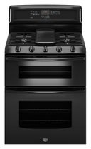 30" Freestanding Double-Oven Gas Range with 5 Sealed Burners, 3.9 cu. ft. EvenAir True Convection Lower Oven, Self-Cleaning, Griddle Burner with Griddle Included and 2.1 cu. ft. Upper Oven