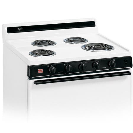 Whirlpool RF3010XEW White with Black Console